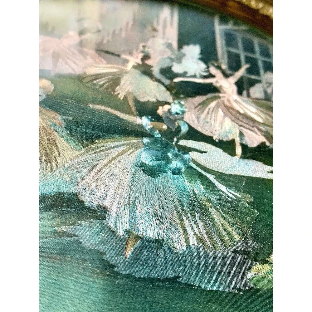 Vintage Peerage England Brass Ballet Wall Hangings Plaque Pair Coquette Decor